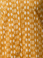 VASVI Women Cotton Absract Printed Co-ords Set, Mustard