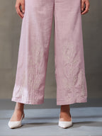 VASVI Women Cotton Solid Co-ords Set, Pink