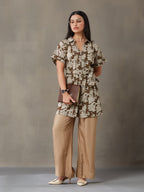VASVI Women Cotton Floral Printed Top, Kashish