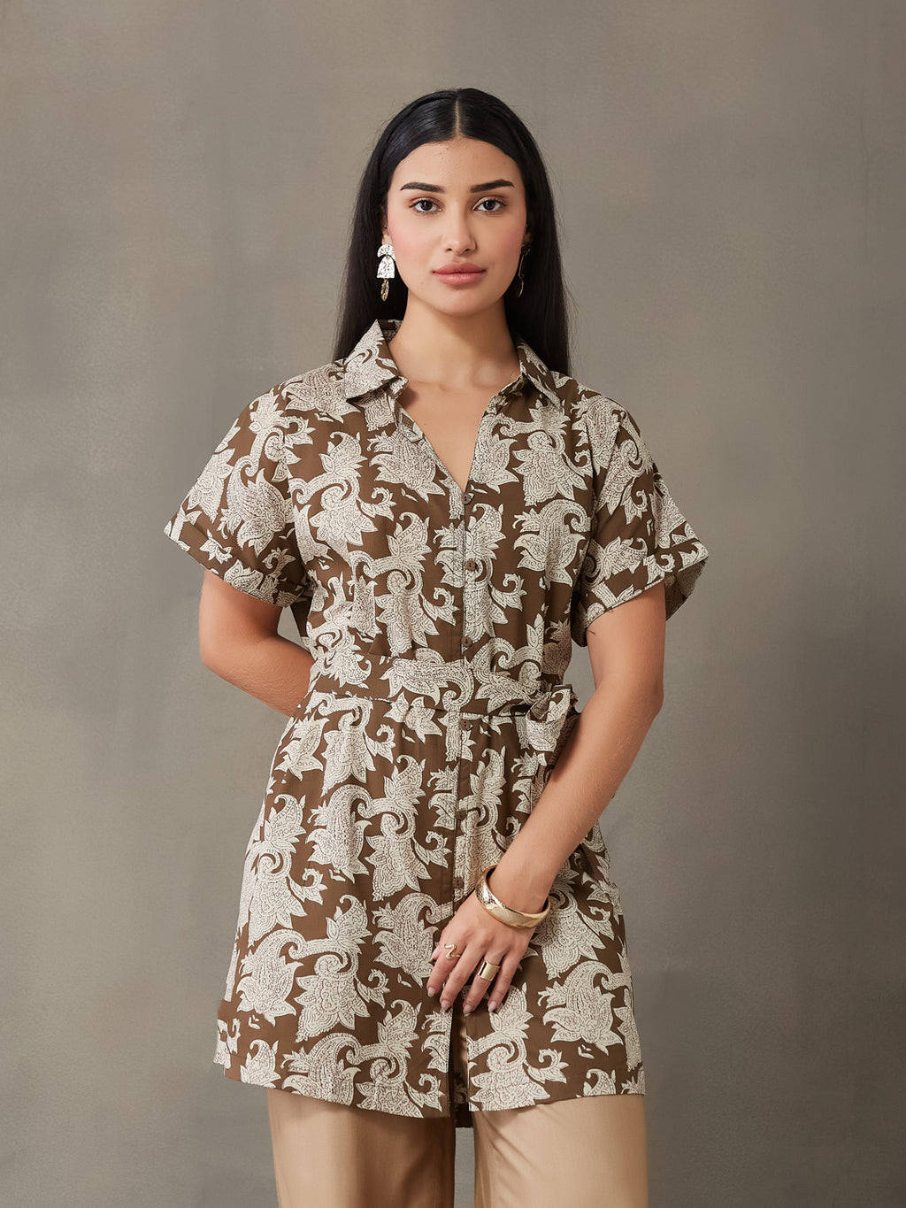 VASVI Women Cotton Floral Printed Top, Kashish