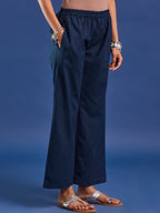 VASVI Women Pure Cotton Straight Kurta Trousers With Dupatta