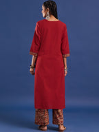 VASVI Cotton Straight Kurta & Trousers