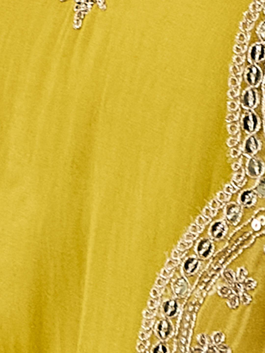 VASVI Women Ethnic Motifs Embroidered Thread Work Chanderi Silk Kurta with Trousers & With Dupatta