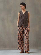 VASVI Women Cotton Printed Co-ords Set, Black