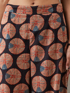VASVI Women Cotton Printed Co-ords Set, Black