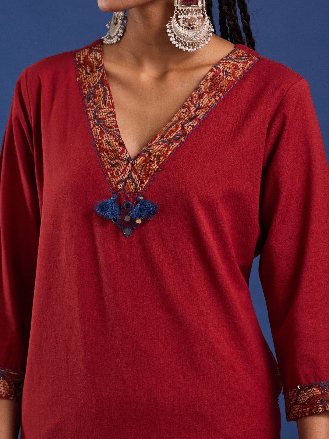 VASVI Cotton Straight Kurta & Trousers