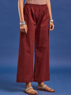 VASVI Cotton Straight Kurta & Trousers With Dupatta