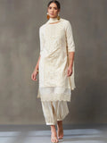 VASVI Women Ethnic Motifs Embroidered Regular Sequinned Kurta with Patiala & With Dupatta