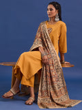 VASVI Hand Block Printed Cotton Straight Kurta & Trousers With Dupatta